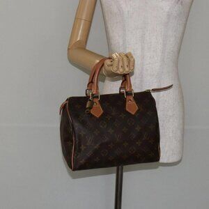 LOUIS VUITTON Monogram Speedy 25 Hand Bag M41528 LV Auth 144034